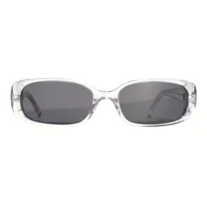 Custom Retro Fashion Rectangle Sunglasses champagne Wide Legs square Acetate Frame Sun Glasses for Women