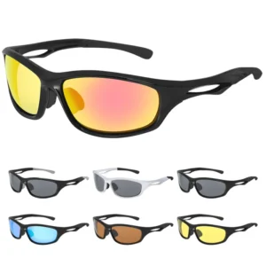 Custom Sport Polarized Sunglasses UV Protection Tac Green Red Protective PC Frame Eyewear for Fishing Golf Cycling Driving