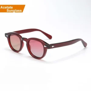 Custom Square Thick Frame Gafas De Sol Polarized Trendy Custom Logo Acetate Sunglass