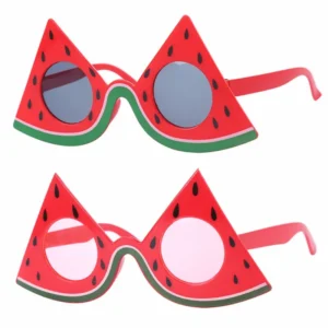 Custom Summer Funny Watermelon Shaped Costume Themed Party Glasses Novelty Sunglasses for Adults Kids Bulk Order