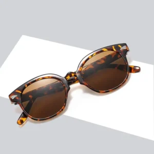 Custom Sunglasses New Trend Retro Large Frame Sunglasses UV Protection Glasses Round Fashion Ladies Sunglasses