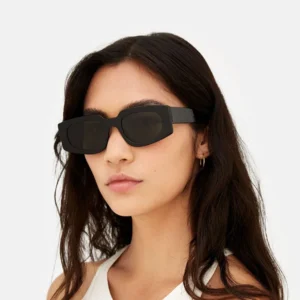 Custom Thick Frame Black Frames Sunglasses UV400 Acetate Polarized Sunglasses Men Women