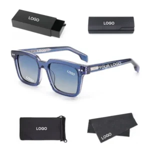 Custom Vintage Square Sunglasses High Quality Acetate Polarized Comfortable for Women and Men