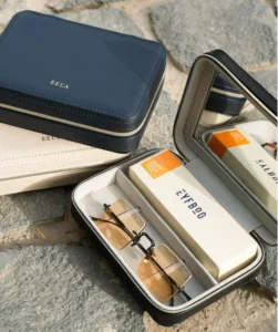 Custom Zipper Sports Sunglasses Glasses Display Case Leather Sunglasses Case Collection Gift Box for Glasses Sunglasses