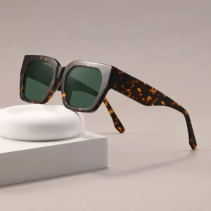 Custom logo High Quality Designer Thick Acetate Sunglasses Men Polarized Square Fashion Classic Women Acetate Sunglasses