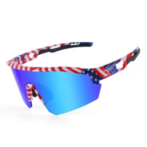 Custom logo Polarized Sports Sunglasses Fishing Baseball Running Cycling Mountain Bike Glasses with UV400 Protection Mirror