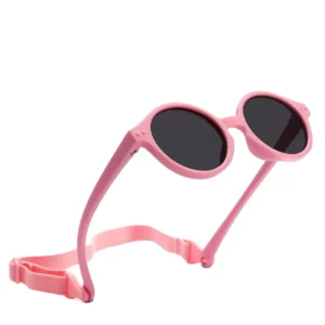 Customizable Design Funny Children Flexible Light Tpee Round Polarized Boys Baby Sunglasses