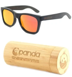 Customizable Logo Brand Sunglasses Polarized Fit Over Design with Wooden Frame Bamboo PC Material
