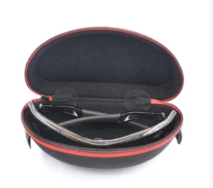 Customizable Pu Leather Eva Glasses case Manufacturers Custom Orange Eva Waterproof Swimming Goggle case Eva Sunglass case