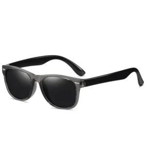 Customizable TR90 Polarized UV400 Flexible Kid’s Sunglasses Two Toned Gafas De Sol Square Transparent for Teenage Boys Girls