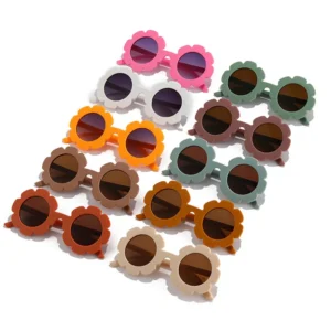 Customize High Quality Kids Flower Sun Glasses Manufacturer Private Label Fashion Children Sunglasses for Kids