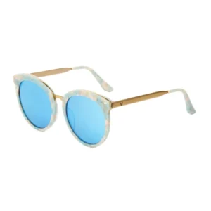 Customized Full Frame Acetate Metal Polarized Round Comfortable Sunglasses Fashionable Fresh Style Anti Glare Anti UV 804