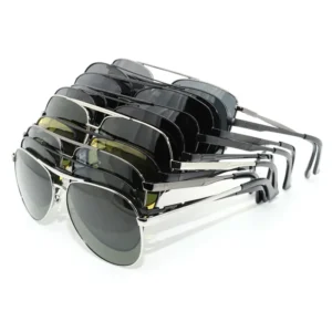 Customized Logo Metal Sunglasses Fashion Men Women Round Frame Designer Sunglasses
