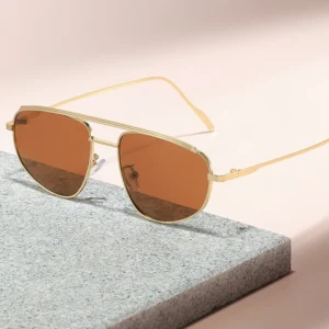 Customized Metal Sunglasses Fashionable Oval Couple Style Sunglasses for Men and Women