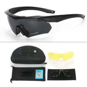 Customized Polarized Tactical Goggles for Outdoor Live Streaming CS Shooting Windproof Riding Sports Goggles