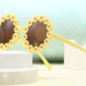 Cute Flower Daisy Kids Sunglasses Cartoon Boys Girls Fashion UV400 Children Eyewear New Design Manufacturer