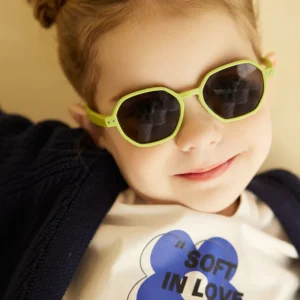 Cute Hexagon Kids 0-3 Years Old Flexible Silicone Polarized Baby Sunglasses