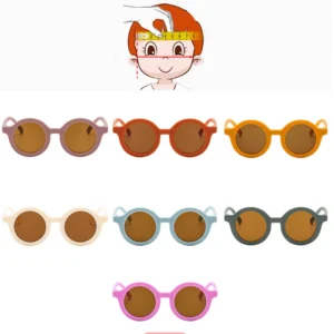 Cute Round Kids Sunglasses UV Protection Sun Glasses Shades for Toddler Girls Boys
