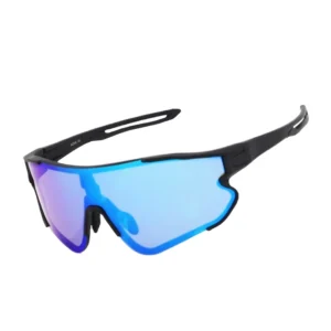 Cycling Glasses Custom Mirror Colorful Sports Sunglasses Men’s One Big Lens Bike Glasses for Adult