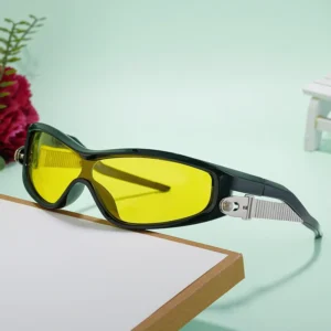 Cycling Sunglasses Oversized Irregular Metal Frame Outdoor Men