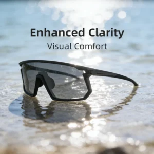 Cycling Sunglasses Polarized TR90 Full Frame UV400 Anti Glare High Clarity Wraparound Windproof Riding Eyewear