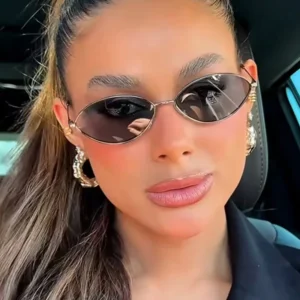 DL Glasses Cat Eye Metal Retro Women Fashion Sunglasses