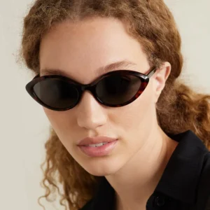 DL Glasses Cat Eye Retro Women’s Small Plastic Frame Sunglasses