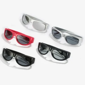 DL Glasses Custom Punk Shades Design Oval Purple Sports Sunglasses Men Hip Hop Outdoor Cycling Sun Glasses