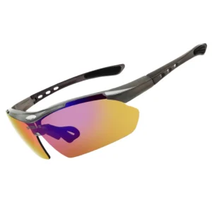 DL Glasses Men’s Outdoor Sports Sunglasses Multi Color Lens UV Protection Red Driving Glasses Set Blue Pink Lenses Anti UV