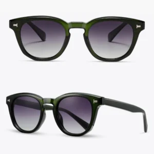 DL Glasses Polarized Retro Frame Unisex Fashion Women’s Vintage Sunglasses TAC Lenses