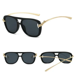 DL Glasses Retro Metal Frame UV Protection Women Men Fashion Sunglasses
