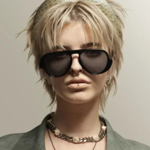 DL Glasses Single Bridge Plastic Frame Men Women Fashion Sunglasses