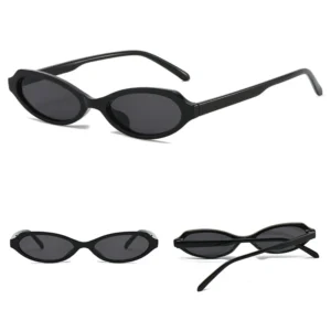 DL Glasses Small Frame Oval Plastic Fashion Shades Sunglasses