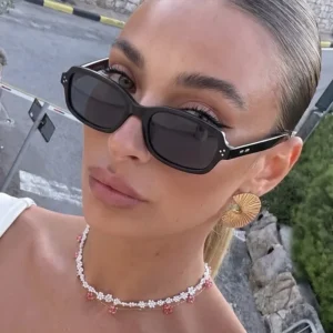 DL Glasses Vintage Small Frame Square Women Sunglasses