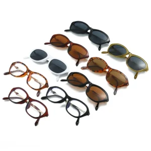DL UV400 Acrylic Small Frame Cat Eye Fashion Sunglasses for Women Custom Logo Vacation Shades