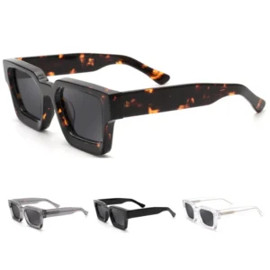 Designer Glasses Men Polarized UV400 Mens Glasses, Manufacturer Custom Sunglasses for Men Ladies, Retro Square Acetate Sunglasses