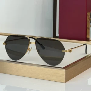 Designer Luxury Pilot Men’s Sunglasses UV400 Protective Titanium Frame High quality Outdoor Driving Vacation Unisex Glasses