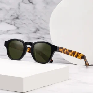 Designer Luxury Vintage Acetate Light Weight UV400 Full Rim Square Sunglasses Stylish Women’s Men’s
