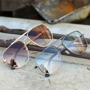 Designer Metal Vintage Shades Oculos De Sol Women Men Sunglasses