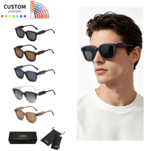 Designer Polarized Sunglasses UV400 Protection Anti Radiation Luxury Acetate Eyeglass Frames TAC Lens OEM for Men Women