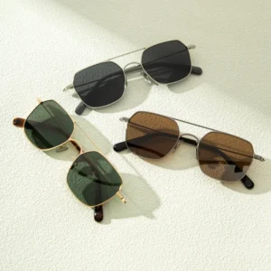Designer Trendy Vintage Metal Men Sun Glasses Unisex UV400 Oculos De Sol Sunglasses