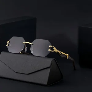 Designer Vintage Retro PC Metal Temples Sunglasses Men’s Driving Square Frame