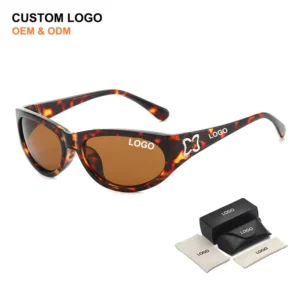 Designer Y2K Retro Oval Luxury Star Rivet UV400 Full Rim Sunglasses for Men’s and Women’s Fashion Logo Customized Sun Glasses