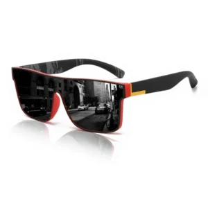 Driving Sports Sunglasses Unisex Outdoor Fishing Square One-piece UV400 Protection Full Frame PC Lenses