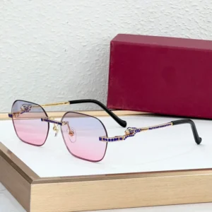 Durable Anti-Glare Diamond Designer Sunglasses UV400 Protection Square Frame Eyewear for Driving Outdoor Fashion Eyewear New