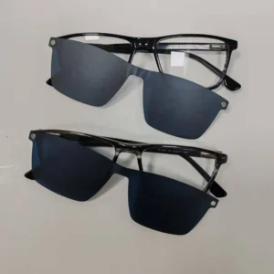 Durable Stylish Acetate Clip on Sunglasses with Polarized Clips UV400 Protection for Outdoor Activities Optical