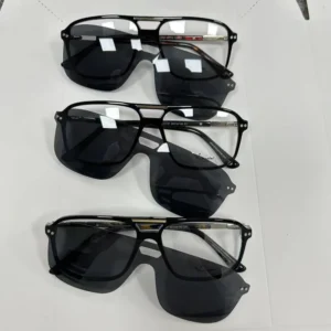 Durable Stylish Acetate Clip on Sunglasses with Polarized Clips UV400 Protection for Outdoor Activities Promotional Optical
