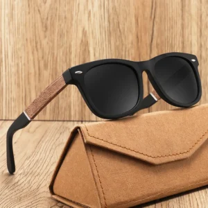 ECO Wood Acetate TAC Lenses Polarized DUNGU Square Designer Sunglasses Comfortable Light Weight UV Protection Full Rim