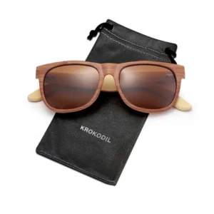Eco Friendly Custom Logo Bamboo Polarized Sunglasses Unisex Retro Wooden Glasses