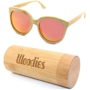 Elegant premium quality custom engrave logo recycle dark bamboo wooden sunglasses